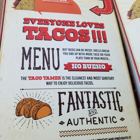 The Taco Tamer 8 Pack EZ Taco Lettuce Wrap Slider Server Holder Stand Orange - Picture 8 of 9